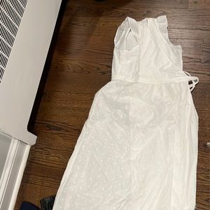 White maxi dress